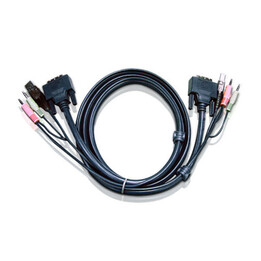 Aten Cable Kvm Dvi-d Single Link Usb De 3 M