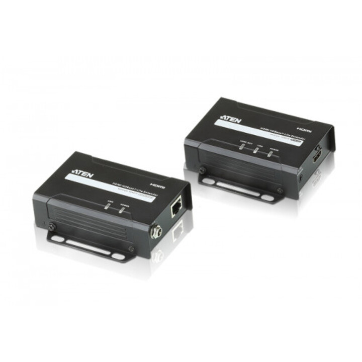 Aten Ve801-at-g extensor de áudio/vídeo AV transmissor e receptor de sinal preto
