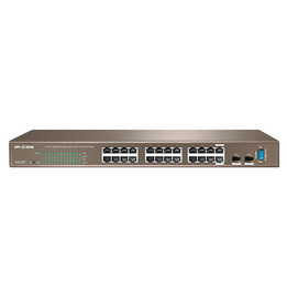 Switch de gerenciamento completo Ipcom G3224t Switch de gerenciamento Gigabit L2 de 24 portas com 2 portas SFP combinadas, 1 por