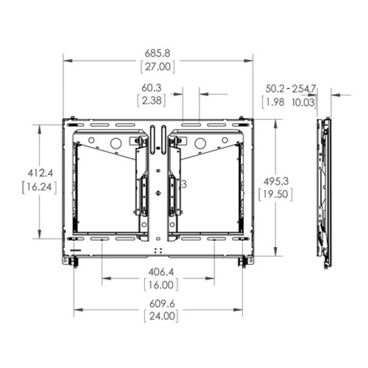 Vogels Pfw 6880 Video Wall Pop-out Modulo Slim