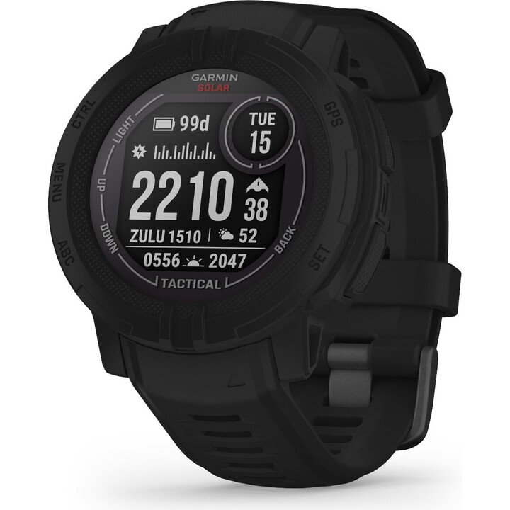 Garmin Instinct 2 Solar Tactical Preto GPS com Pulseira 45mm - Relógio inteligente