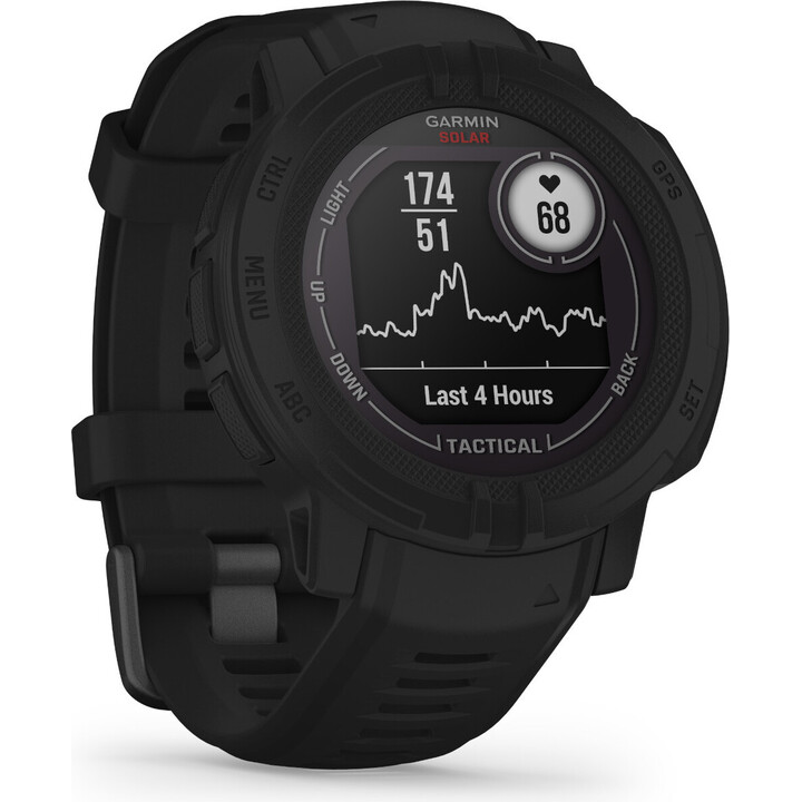 Garmin Instinct 2 GPS nero tattico solare con cinturino da 45 mm - Smartwatch