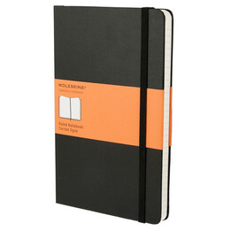 Carnet Classique Couverture Rigide Noir L (13x21cm) Stripes Moleskine Qp060