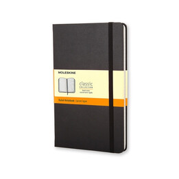 Classic Schwarz Hardcover Notizbuch P (9x14cm) Stripes Moleskine Mm710