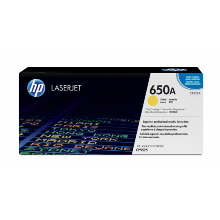 HP 650a Toner HP650a Jaune (ce272a)