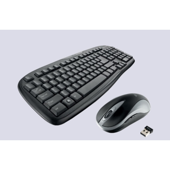 TRUST Trezo Wireless Deskset Eco ES set tastiera e mouse wireless nero