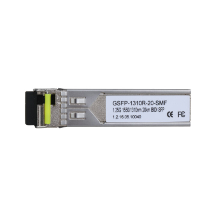 Dahua - Gsfp-1310r-20-smf - Sfp Monomodo Sm Lc 1gbps 20km Envío 1550nm / Recepción 1310nm. Receptor