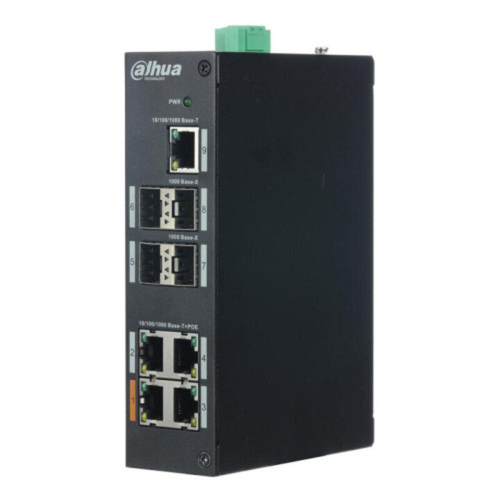 Dahua - Dh-pfs3409-4gt-v2 - Switch Poe 4 Puertos 10/100/1000 +1 Uplink Gigabit +4sfp 96w 802.3at Layer 2