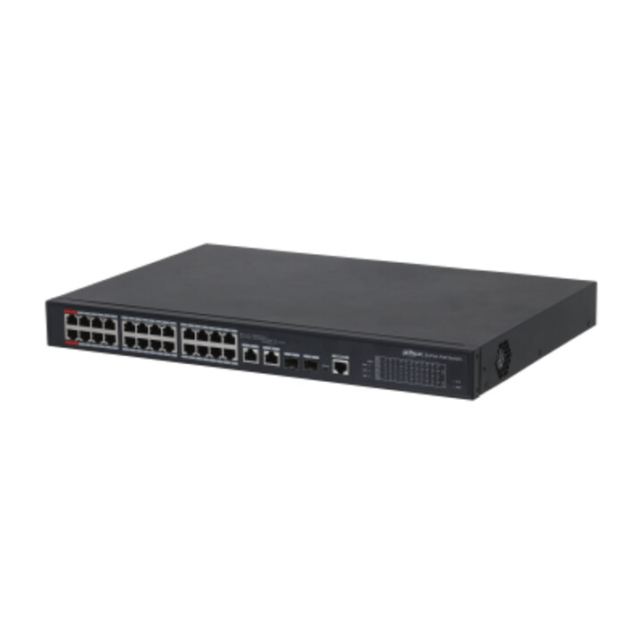 Dahua - Dh-pfs4226-24et-360-v3 - Hi-poe Switch 24 Ports 10/100 + 2 Combo Gigabit/sfp Uplink 360w 802.3at 2 Manageable Layer 2