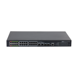 Dahua - Dh-lr2226-24et-360-v2 - Epoe Switch 24 portas 10/100 8 Epoe/eoc + 16 Poe - + 2 Uplink Combo Gigabit/sfp 802.3at 360w Man