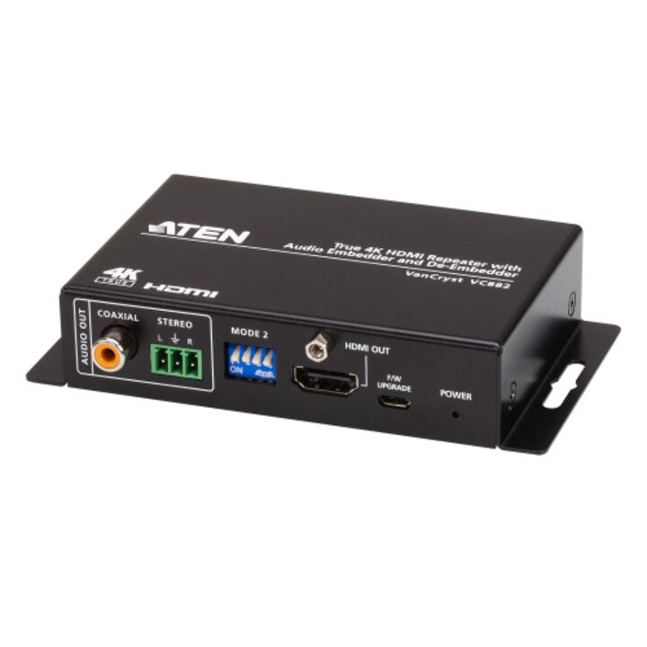 Aten True 4k HDMI Repeater com Audio Embedder e De-Embedder