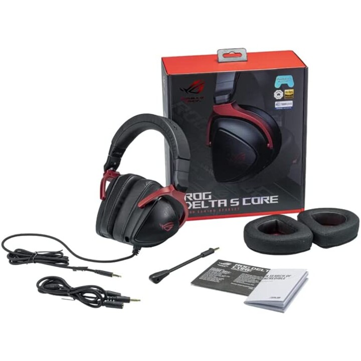 Fones de ouvido Asus Rog Delta S Core com fio para jogos preto
