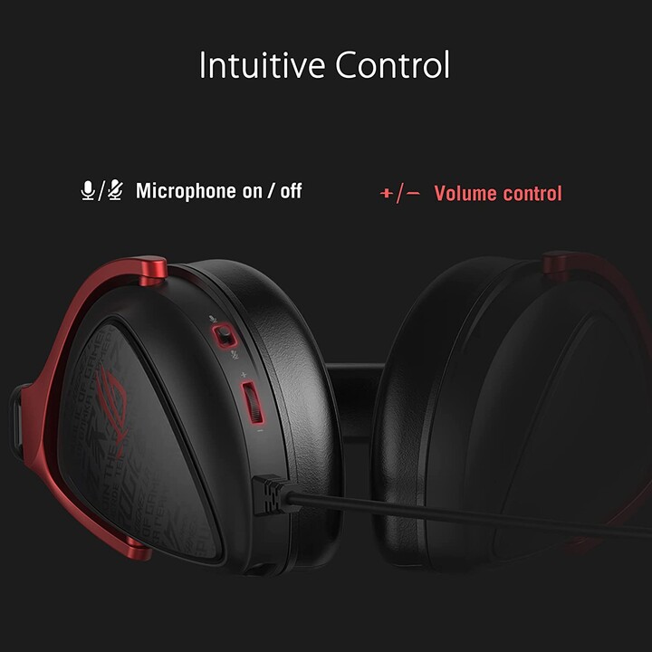 Fones de ouvido Asus Rog Delta S Core com fio para jogos preto