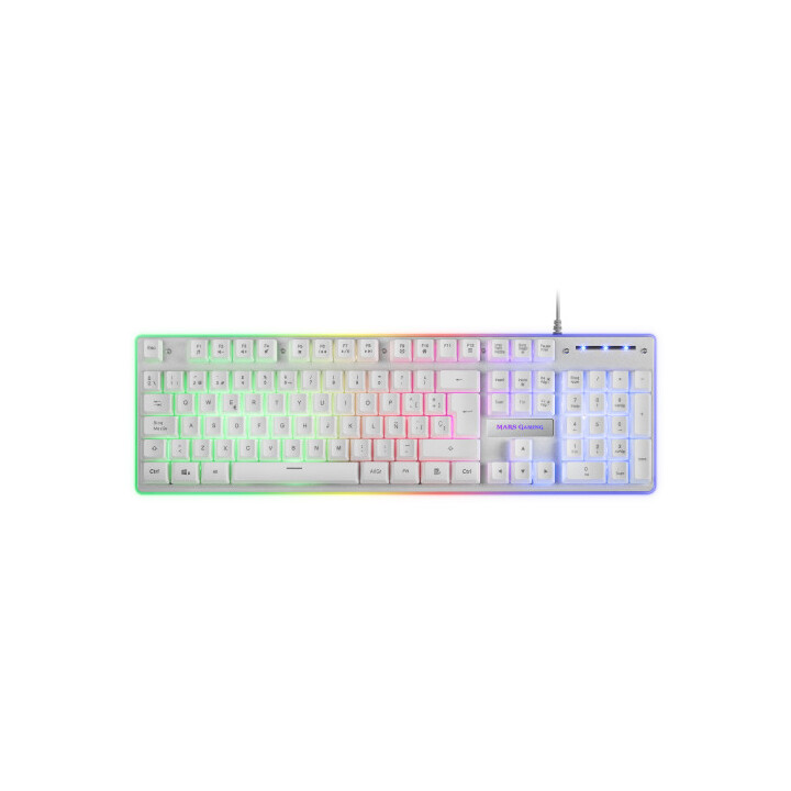 Mars Gaming Mcpxwes Combo Tastiera+mouse+tappetino Bianco En