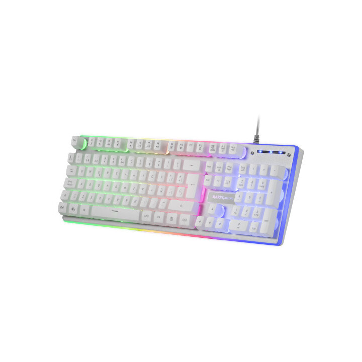Mars Gaming Mcpxwes Combo Tastiera+mouse+tappetino Bianco En