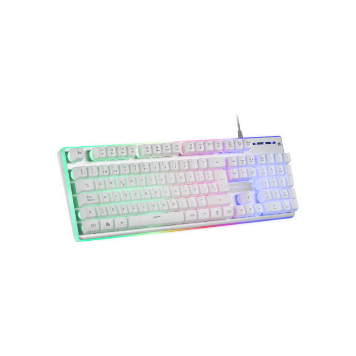 Mars Gaming Mcpxwes Combo Tastiera+mouse+tappetino Bianco En