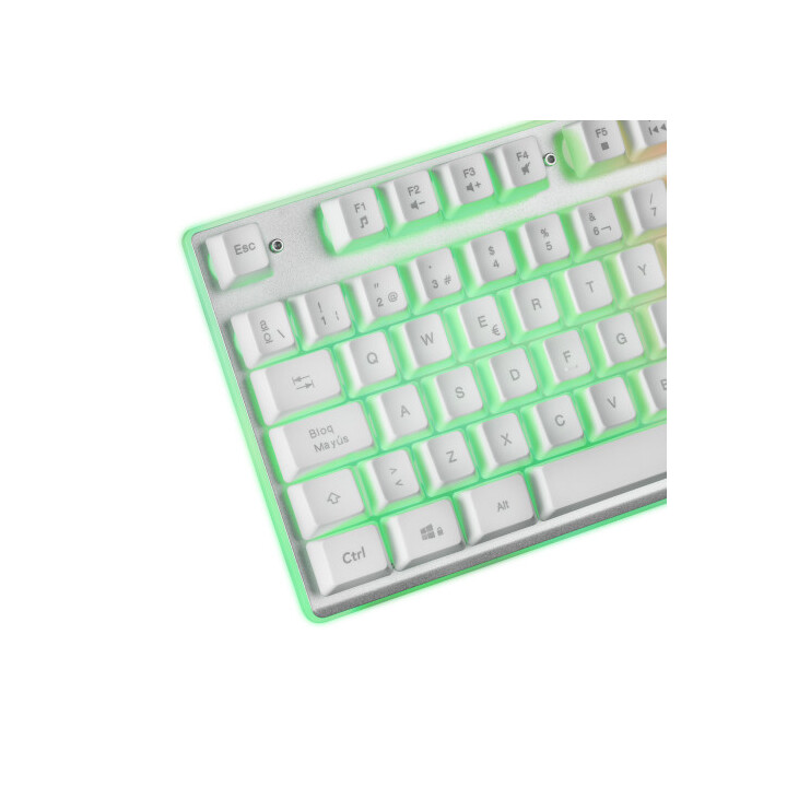 Mars Gaming Mcpxwes Combo Tastiera+mouse+tappetino Bianco En