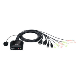 Interruttore Kvm Aten Cs22h nero