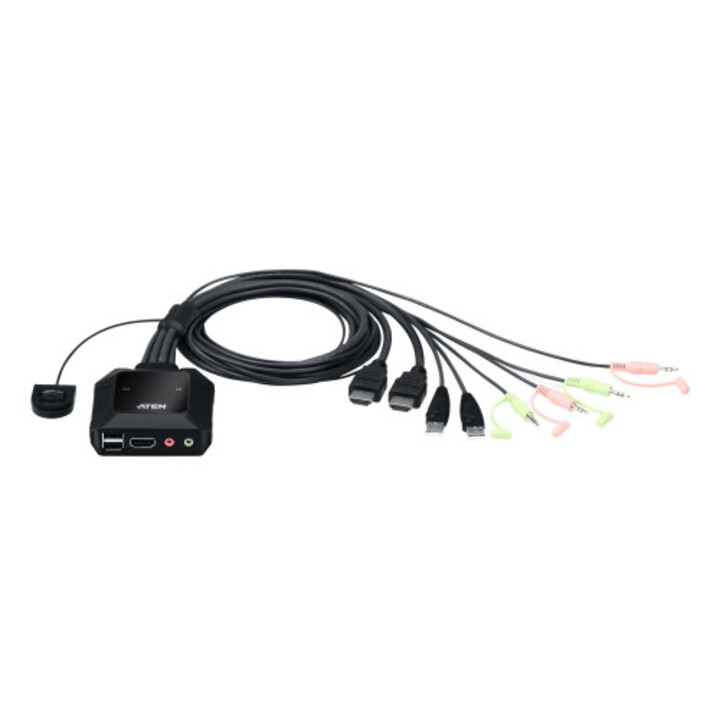 Aten Cs22h Interruptor Kvm Negro
