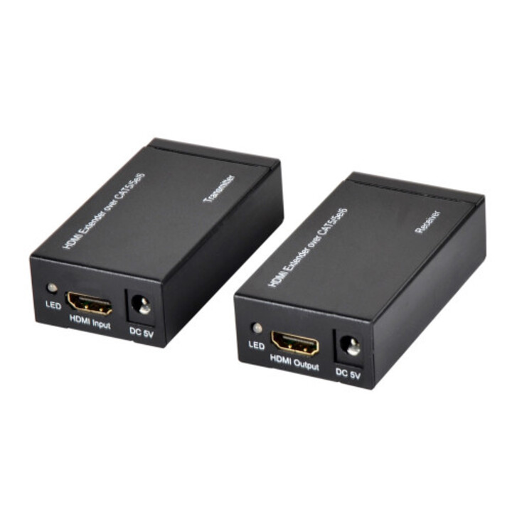 Ewent Ew3715 Amplificateur audio/vidéo Transmetteur et récepteur de signal AV Noir