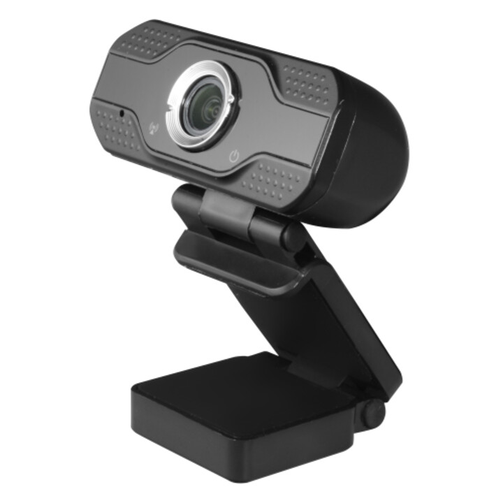 Visiotech Webcam mit 1080p-Auflösung und integriertem USB-Stereomikrofon (wc002wa-2)