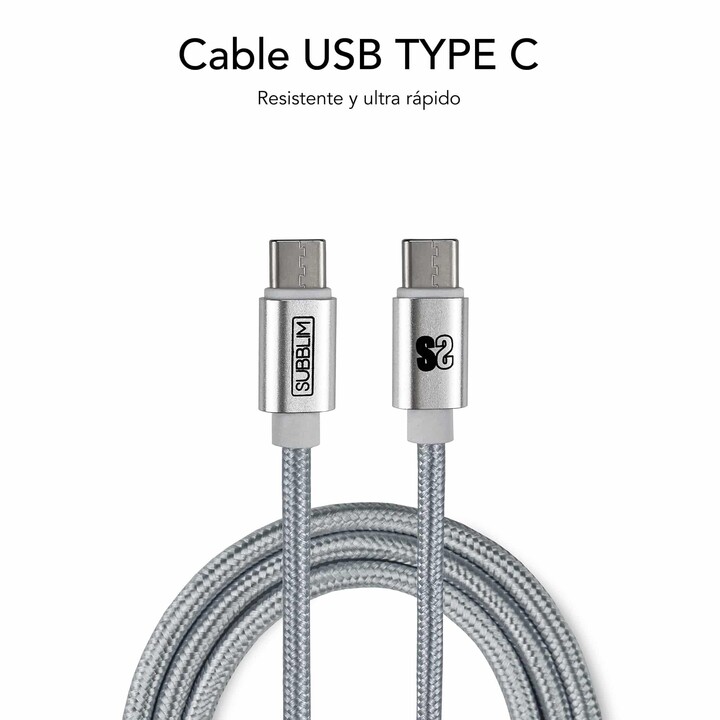Subblim Ultra Fast Wall Charger 2xusb Pd25w+qc3.0+cable C To CY Lightning White