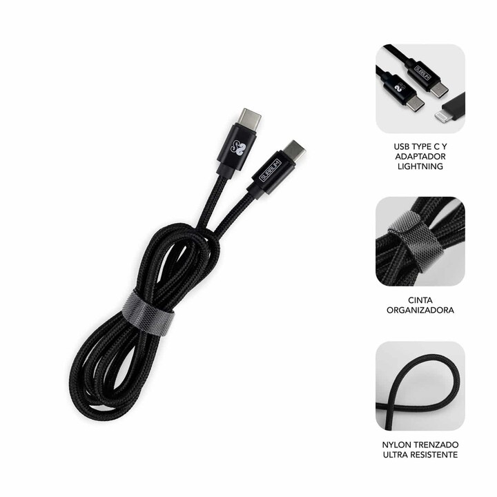 Subblim Ultra Fast Wall Charger 2xusb Pd25w+qc3.0+cable C To CY Lightning White