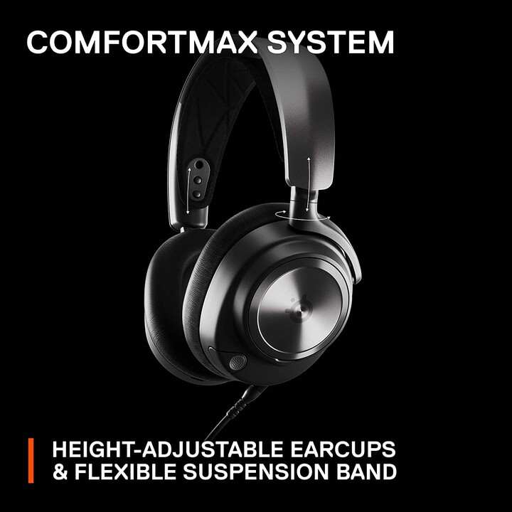 Fones de ouvido Steelseries Arctis Nova Pro com fio para jogos preto