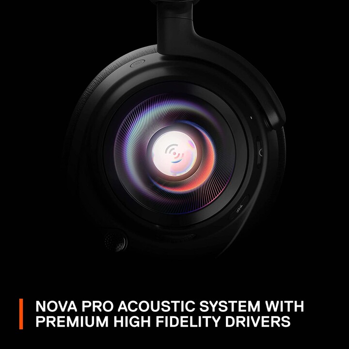 Fones de ouvido Steelseries Arctis Nova Pro com fio para jogos preto