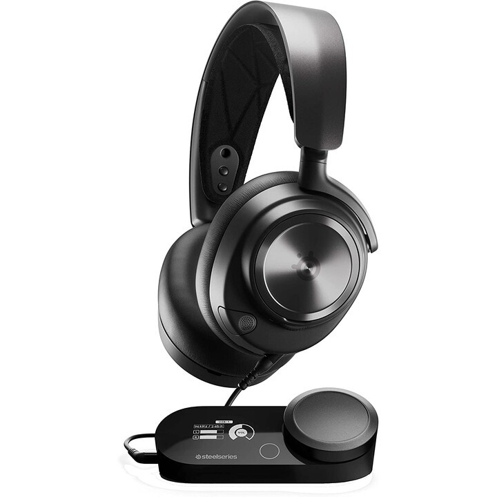 Fones de ouvido Steelseries Arctis Nova Pro com fio para jogos preto