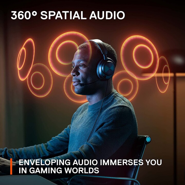 Fones de ouvido Steelseries Arctis Nova Pro com fio para jogos preto