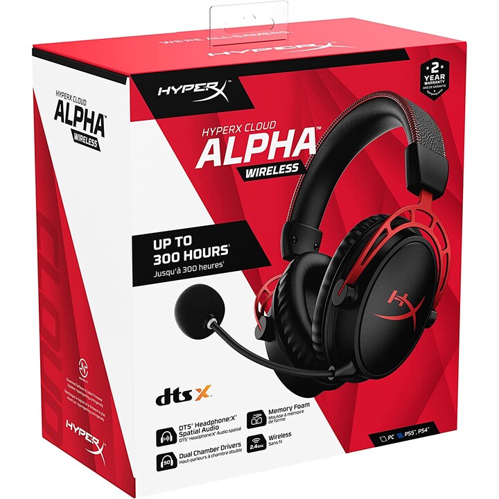 Hp Hyperx Cloud Alpha Casque de jeu sans fil pour PC 4p5d4aa