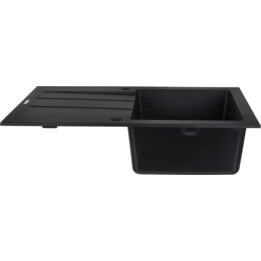 Maidsinks Single Bowl 1D Volcano Sink 76x44 cm Nero