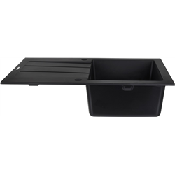 Fregadero MAIDSINKS de Un Seno 1D Volcano 76x44 cm Negro
