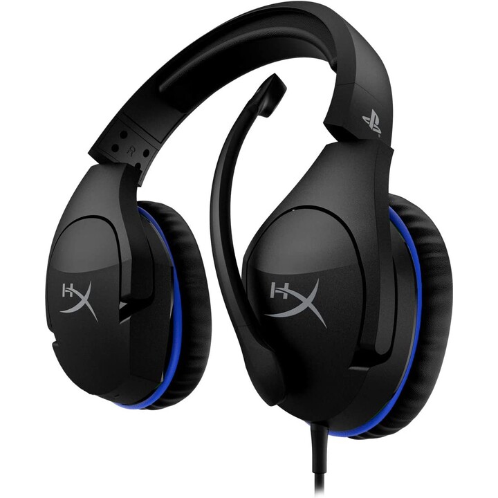 Hp Cloud Stinger - Fone de ouvido para jogos - Ps5-ps4 (preto-azul) Fones de ouvido com fio Faixa para jogo preto, azul