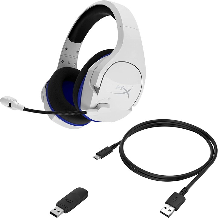 Kingston Hp Stinger Core W Ps5 Kabellose Kopfhörer Kopfbügel Gaming Blau, Weiß