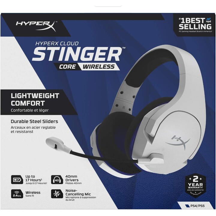 Kingston Hp Stinger Core W Ps5 Kabellose Kopfhörer Kopfbügel Gaming Blau, Weiß