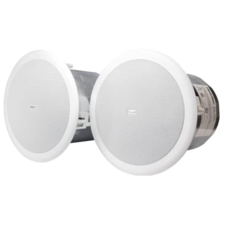 Haut-parleurs Clearone Ls6ct, comprend deux 6 haut-parleurs de plafond avec robinets 8 Ohm ou 70/100 V et pont de tuile (910-151