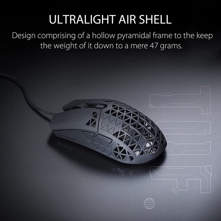 Asus TUF Gaming M4 Air 16000 Dpi Negro