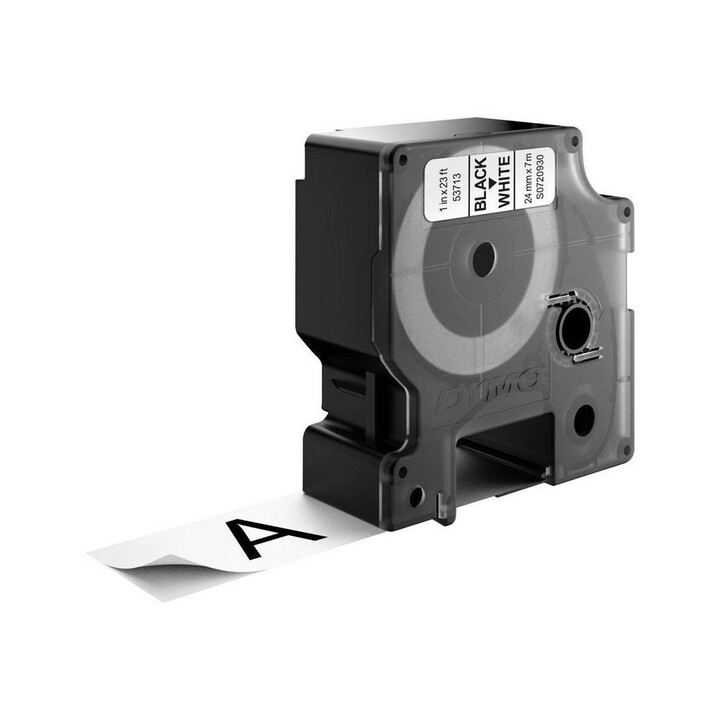 DYMO D1 Standard Labels Black on White 24mm x 7m