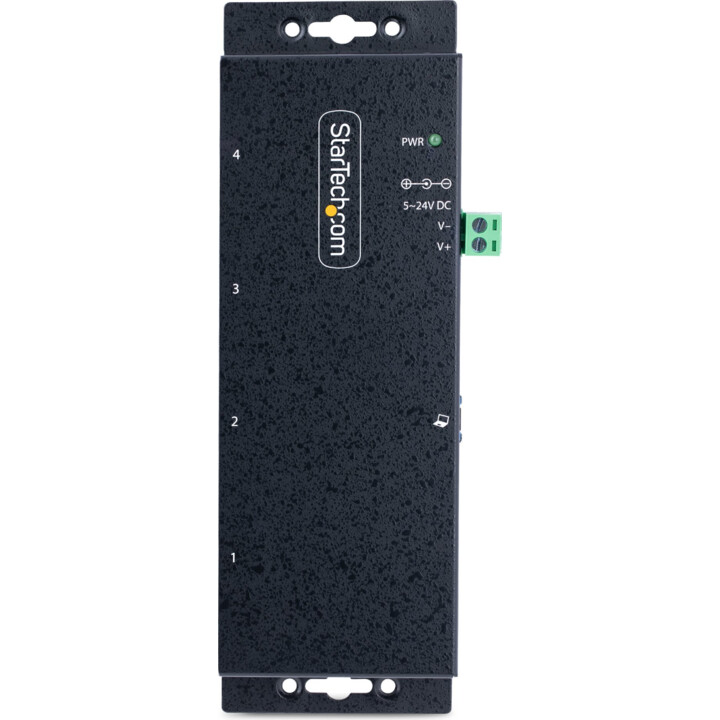 StarTech.com 4-Port Industrial USB 3.0 5Gbps Hub, Rugged USB Hub with ESD Protection, DIN/Wall/Desk Mountable USB-A Hub, USB Exp