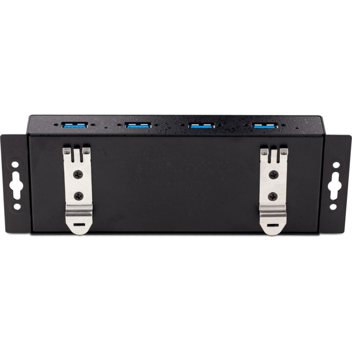 StarTech.com 4-Port Industrial USB 3.0 5Gbps Hub, Rugged USB Hub with ESD Protection, DIN/Wall/Desk Mountable USB-A Hub, USB Exp