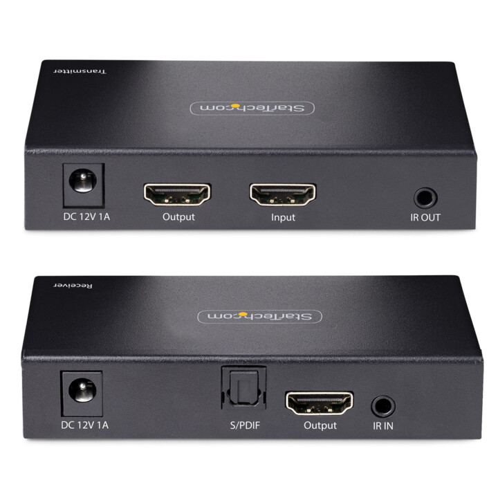 StarTech.com Extendeur HDMI 4K sur Câble CAT5/CAT6 - Prolongateur Vidéo 4K 60Hz HDR jusqu'à 70m - Extender HDMI 4K, Câblage HDMI