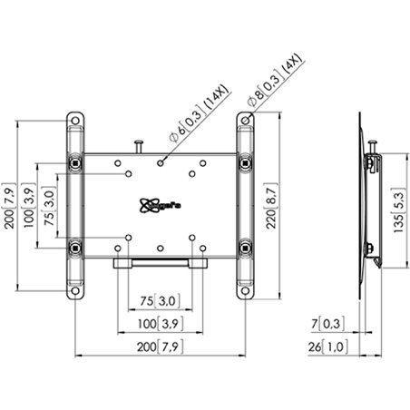 Vogels Professional Range Pfw 4000 Series Black