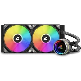 Refrigeración por agua Sharkoon S80 RGB 2 ventiladores 240mm negro
