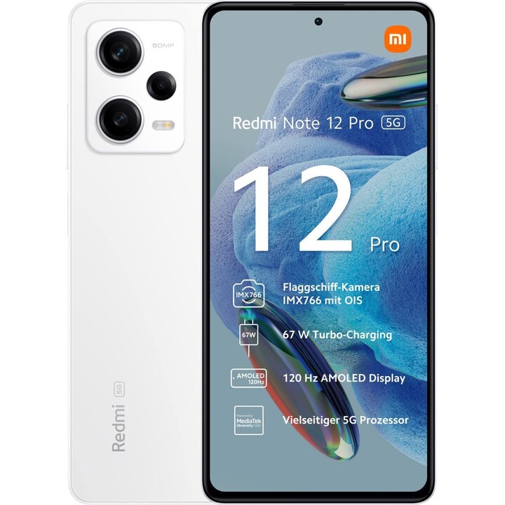 Xiaomi Redmi Note 12 Pro 5G 8GB 256GB NFC Dual Sim Branco