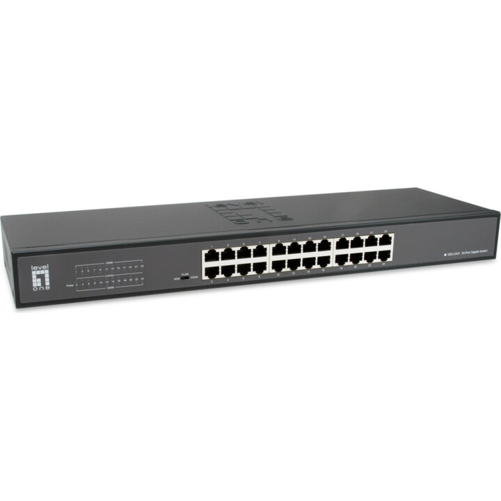 SWITCH LEVEL ONE SANS GESTION 24P GIGA METALLIC
