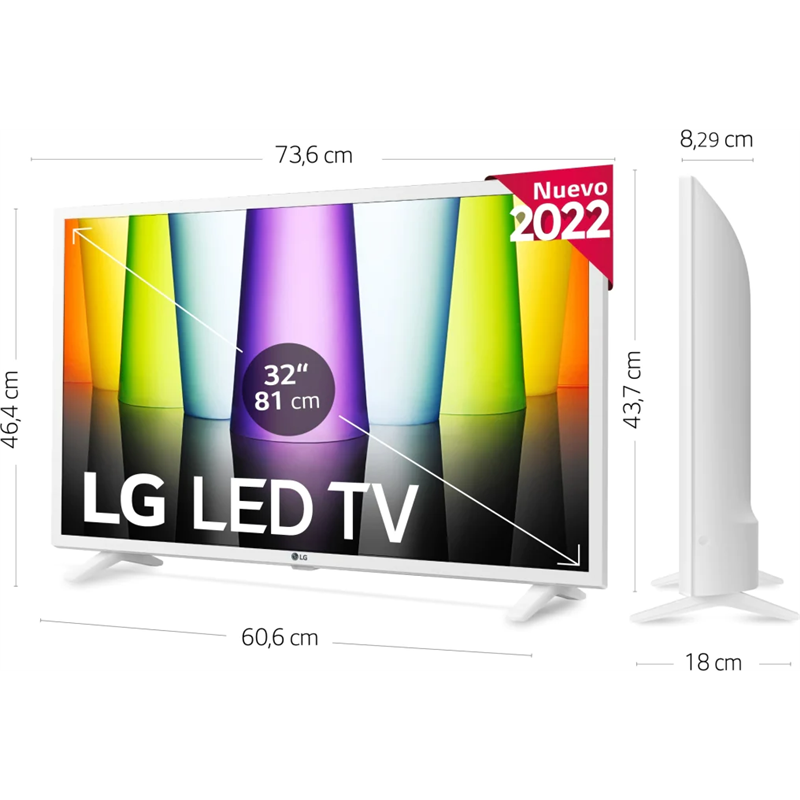 LG 32LQ630B6LC 32 HD Smart TV Wifi Blanc