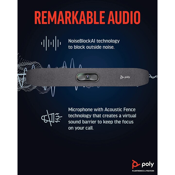 Poly Studio R30 All-In-One Videokonferenz-Bar