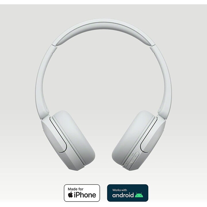 Wireless Headphones Sony WH-CH520/ with Microphone/ Bluetooth/ White